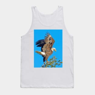 Bald Eagle Preparing for Flight Tank Top